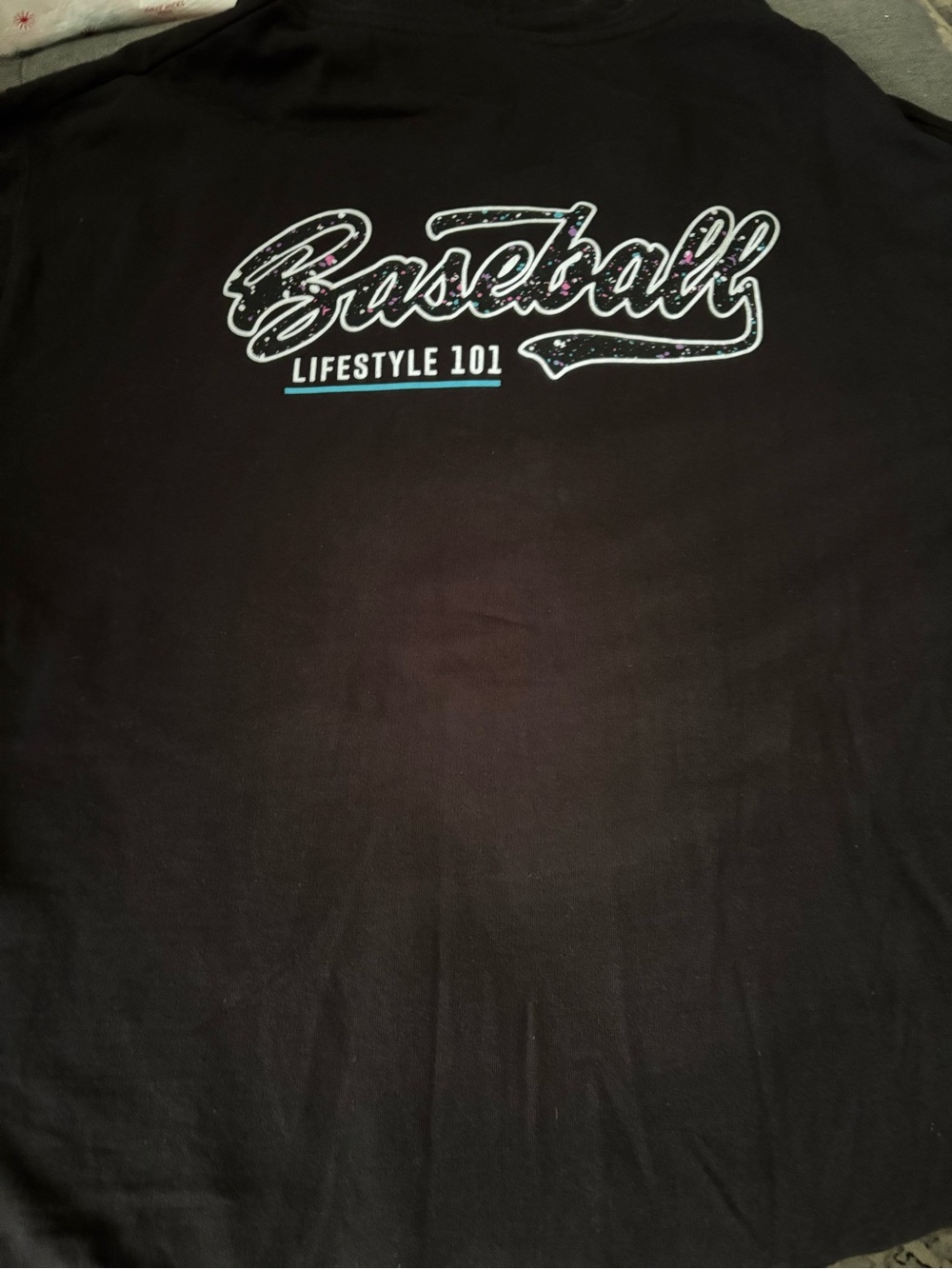 Baseball Lifestyle 101 Kids Graphic Tee - Black